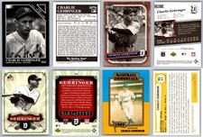 Charlie Gehringer 4 Card Collectors Lot - Detroit Tigers HOF