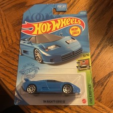 Hot Wheels Bugatti EB110 SS 1:64 HW Exotics Blue Diecast Car 1994/2021