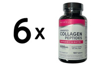 6 X Neocell Super Collagen + Vitamin C & Biotin - 180 Tabs (120,36 Eur/Kg)
