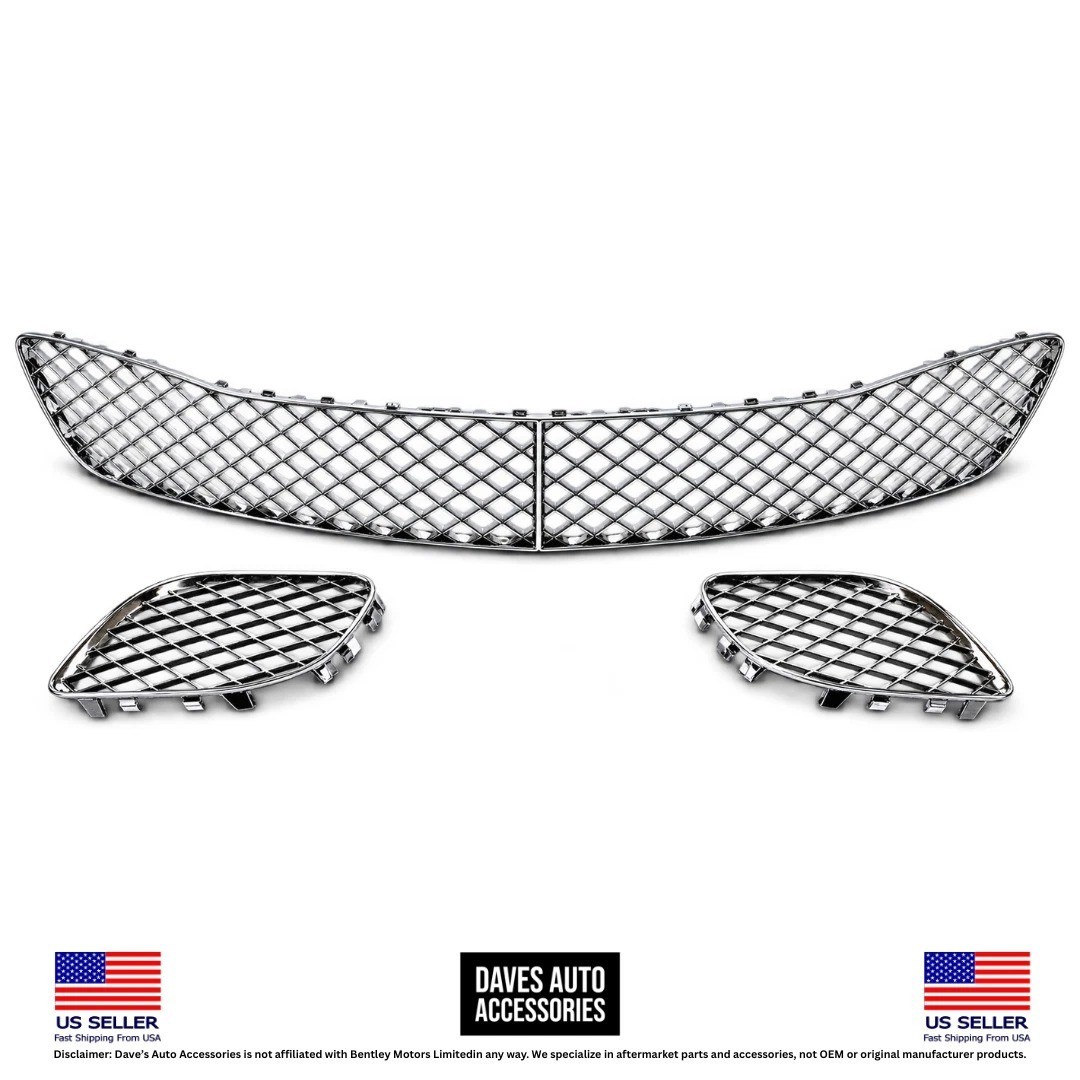 Bentley Flying Spur 2009-2013 Front Bumper grilles Set Chrome
