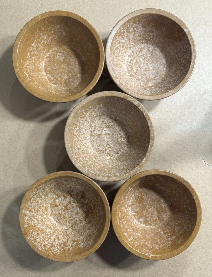 Halsey (5) Cuencos Ejército de Estados Unidos 1956 Melmac Mess Hall Chow Cereal Sopa Cuenco De Colección Foto 3 de 4