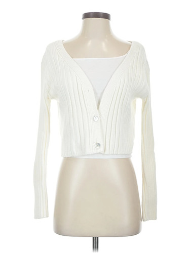 Nasty Gal Inc. Women Ivory Cardigan 4