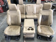 2011-2016 F250 F350 Super Duty Tan Leather Front Rear Seats Crew Cab See Pics 2011-2016 F250 F350 Super Duty Tan Leather Front Rear Seats Crew Cab See Pics