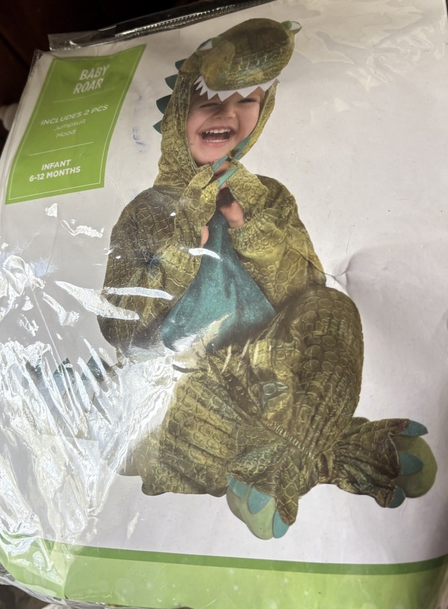 Amscan Halloween Baby Roar Dinosaur Costume 6-12 Months for sale