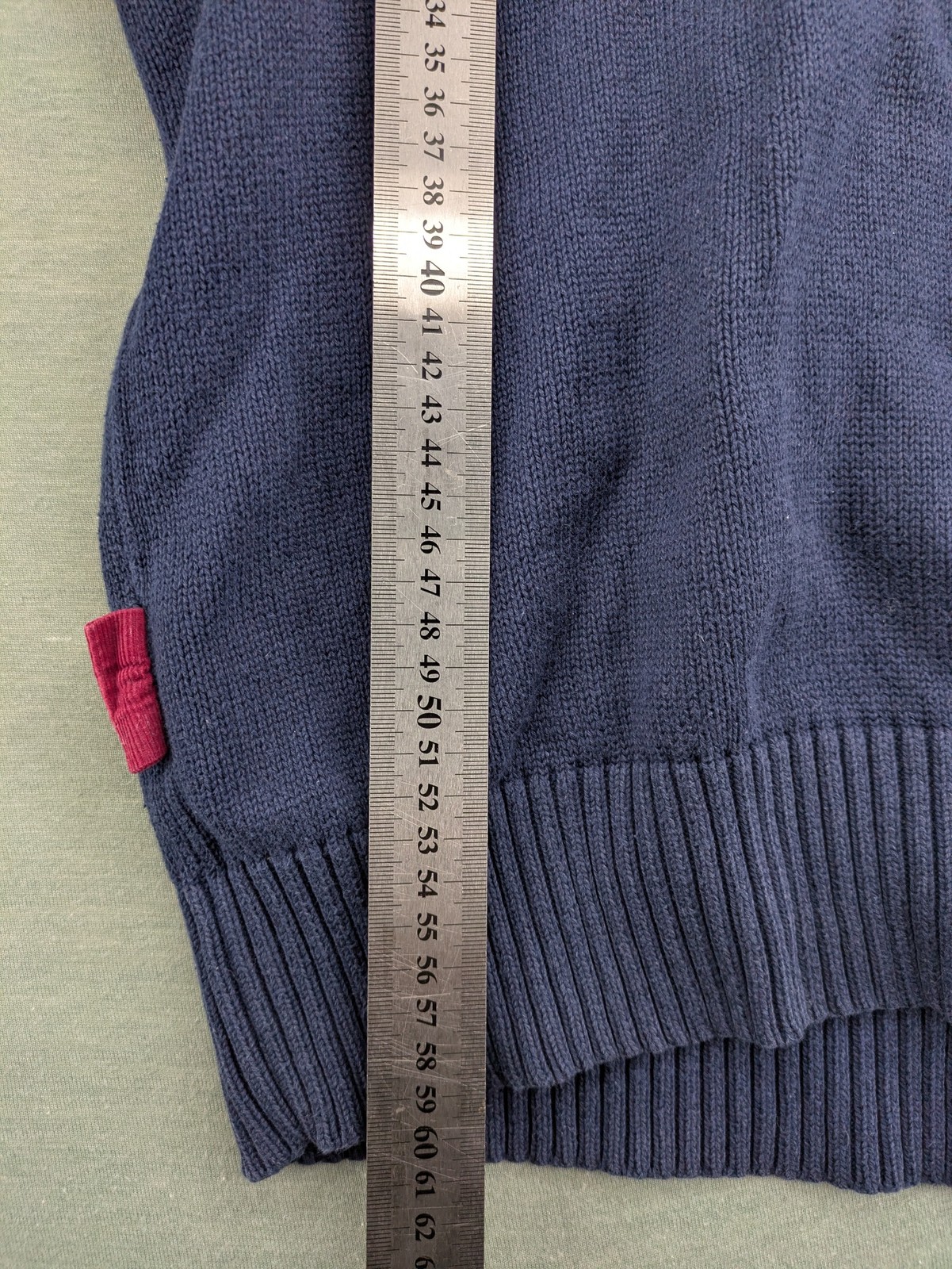 Tommy Hilfiger Herren Pullover mit Schalkragen M dunkelblau Strickpullover image 7