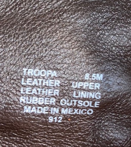 Womens 8.5 M Steve Madden Troopa Combat Boots Brown Leather Side Zip Lace Up - Picture 8 of 8