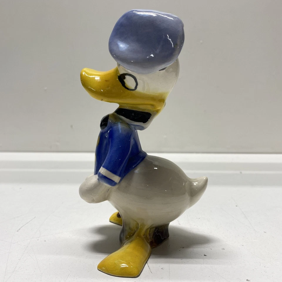 Pato Donald - Figura de cerámica americana. Figura de cerámica vintage de 6,5 pulgadas de alto Foto 3 de 4