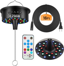 Disco Ball Motor with Light with Remote, Rotating 0/3/6/9/12/15 RPM Adjustable S