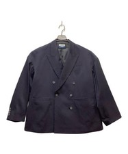 Maison Special Men’s Navy Wool Blend Tailored Jacket S Used–Peaked Lapel, Double