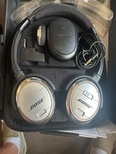 BOSE QUIETCOMFORT QC3 ACOUSTIC NOISE CANCELLING HEADPHONES CASE + ACCESSORIES