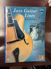 Jazz Guitar Lines Lucky Elden  Phrases Sheet Music Tabs Rare Book, CD 1992