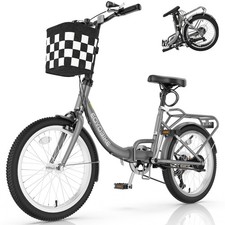 EOYOBIKE Folding Bike 20" Wheel Step-Through City Commuter Bicycle Lightweight