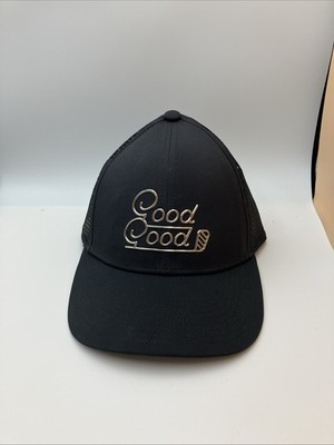 Good Good Golf Hat Cap Snap Back Black Logo Outdoor Golfer Performance NWT