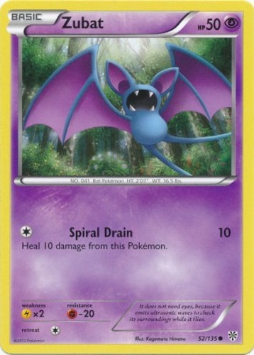 Zubat - 52/135 - Common - Moderately Played