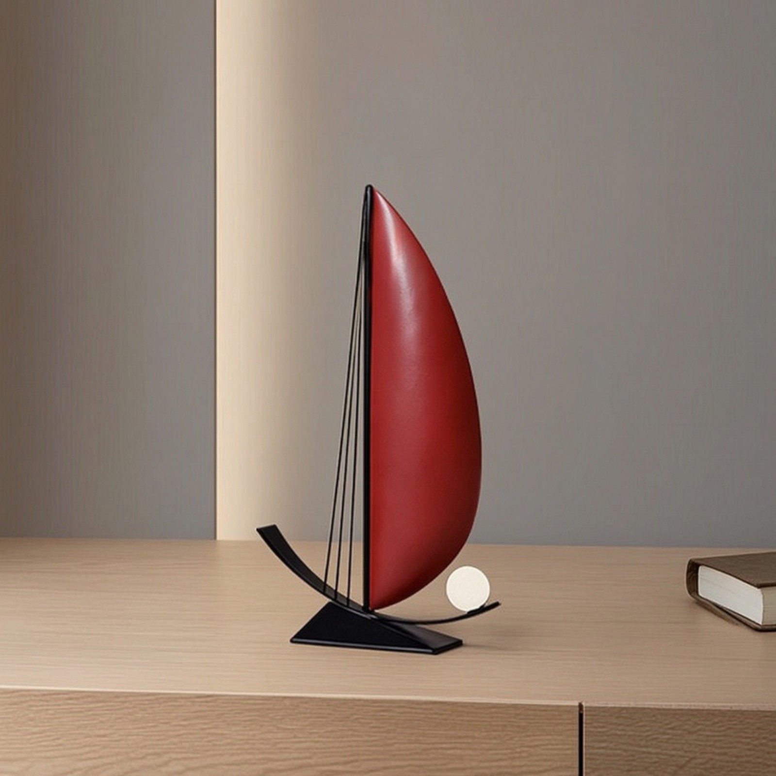Segelboot Ornament Maritim Tischplatte Segelboot Deko für Büro, Minimalisten – Bild 4