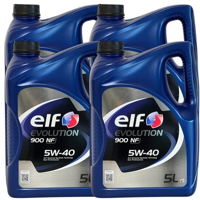 4x5 Liter Elf  EVOLUTION 900 NF 5W-40 Motoröl 5W-40 Mercedes 229.3 VW 505 00