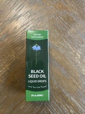 Black Seed Oil Liquid Drops 2 fl oz 100 Pure Cold Pressed New Sealed Box