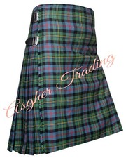 Clan Malcolm Ancient Tartan kilt, Handmade Traditional 8 Yard kilt Custom Size