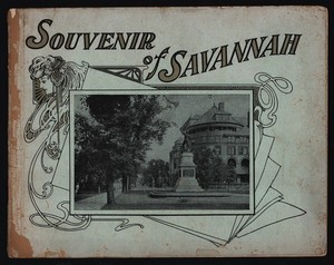 PHOTO ~GRAVURES of SAVANNAH, Ga ~ 15  PAGES FRONT & BACK 1900,s Streets & Homes