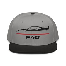 For F40 1987-1992 Fans Cap Twin Turbo Hypercar Snapback Hat Birthday Racing Gift