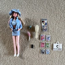 Mattel Clueless Cher Fashion Doll Blonde 12 in Blue Outfit Backpack Accessories