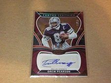 2025 PANINI CERTIFIED CANTON CERTIFIED AUTO DREW PEARSON 24/30 #CAN-DPE
