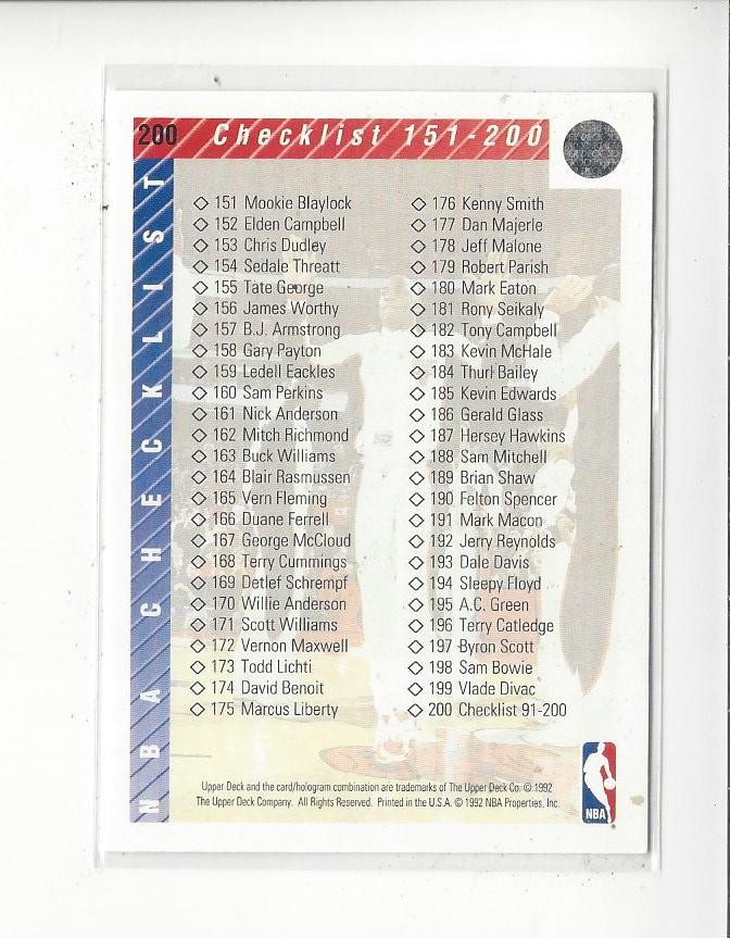 1992-93 Upper Deck #200 Michael Jordan CL Bulls