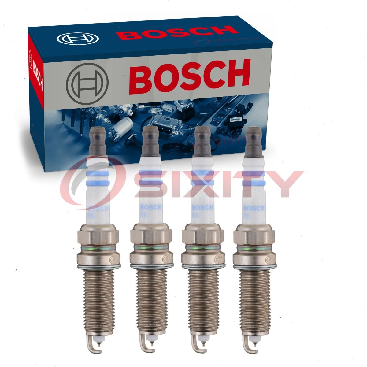 4 pc Bosch Double Iridium Spark Plugs for 2012-2015 Scion iQ 1.3L L4 ub