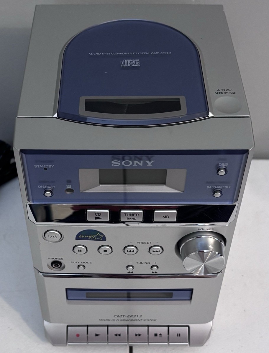 Vintage Sony CMT-EP313 Micro Hi-Fi System CD 2003 - Cassette Not