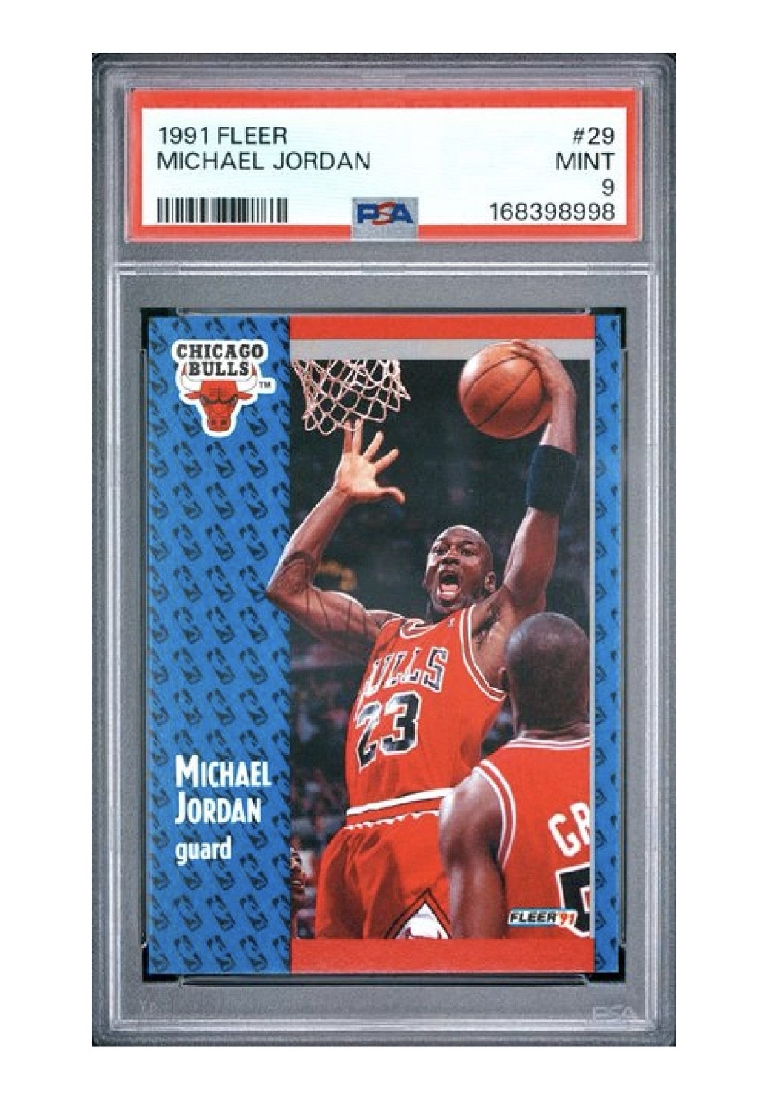 1991-92 Fleer Michael Jordan #29 • PSA 9 • MINT view 1