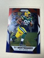 2017 Prizm Football Red White & Blue Prizm - Ty Montgomery - Green Bay Packers