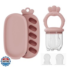 Baby Food Fruit Feeder, Breastmilk Baby Popsicle Molds, Silicone Teether Free