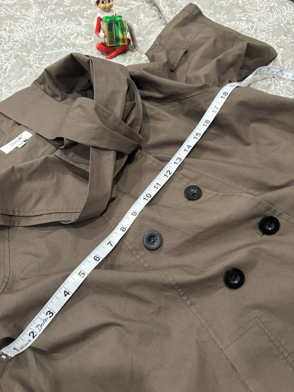 Dorman Lightweight Button Jacket Pockets Double B… - image 12