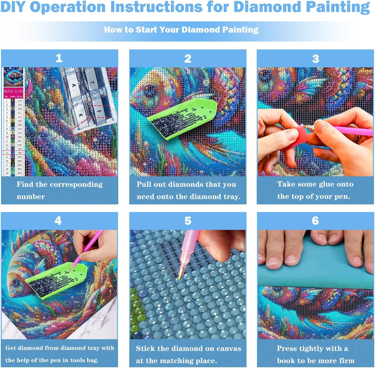 Skull Diamond Art Kits for Adults, Skull Diamond Painting for Beginners, Diamond