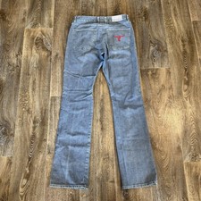 Vintage Sergio Valente Jeans Mens 31x35 Embroidered Straight Leg Denim Western