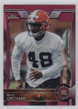 2015 Topps Chrome Rookies BCA Pink Refractor 343/399 Nate Orchard #164 7k4