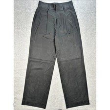 Everlane The Way-High Drape Pant Black Trousers Wide Leg Pleated High Rise 6