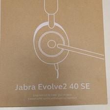 Jabra Evolve2 40 SE On-Ear USB-C Headset Boom Mic Stereo Noise Isolation