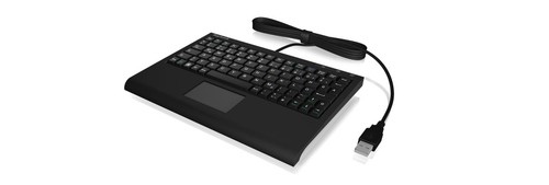 KeySonic ACK-3410, Mini, Kabelgebunden, USB, Membran Key Switch, QWERTZ, Schwarz - Bild 3 von 5