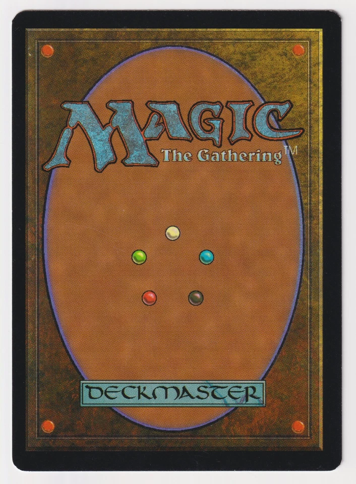 Miscut Signed Djinn of the Lamp HP Portal Artist DiTerlizzi Dated 2000 MTG Magic - Image 2 of 2