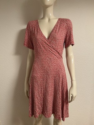 Kleid Blumen Indiska Gr. S Viskosemischung Wickel wrap Sommer