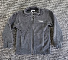 Columbia Birch Falls Fleece Jacket Boys 4T Charcoal Gray Classic Fit Full Zip