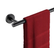 JQK Black Bath Towel Bar, 33 Inch 304 Stainless Steel Thicken 0.8mm 