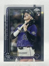 #USC186 Zac Veen 2025 Topps Chrome Update Refractors Rookie Free Ship