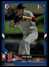 2018 Bowman Draft #BD-90 Thad Ward Blue #/150