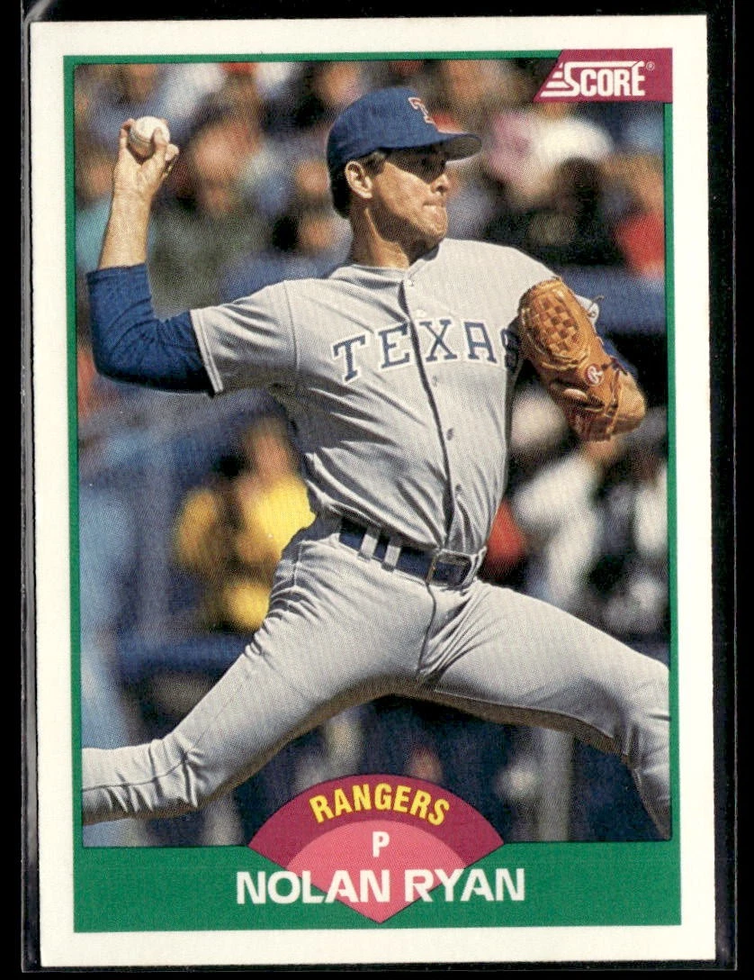 1989 Score Rookie & Traded #2T Nolan Ryan Rangers Baseball Card 2603D