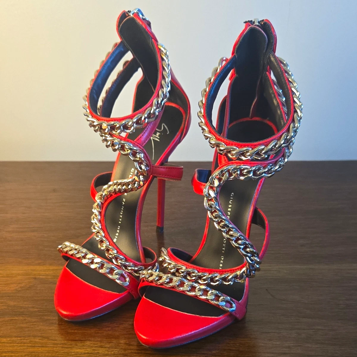 Giuseppe Zanotti Heels Zip Leather Upper for sale | eBay