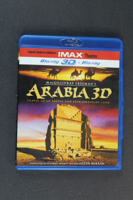 Arabia 3D Documentary (Blu-ray Disc, 2011, 3D) MacGillivray Freeman Helen Mirren