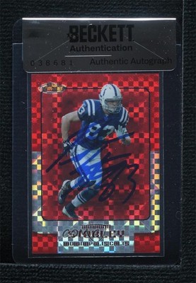 BAS 2006 Topps Finest X-Fractor 18/250 Brandon Stokley Seal of Authenticity 3c7