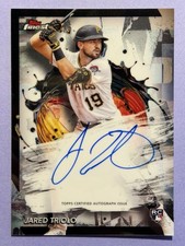 2024 Topps Finest RC Rookie Jared Triolo Auto On-Card #FA-JTR. rookie card picture